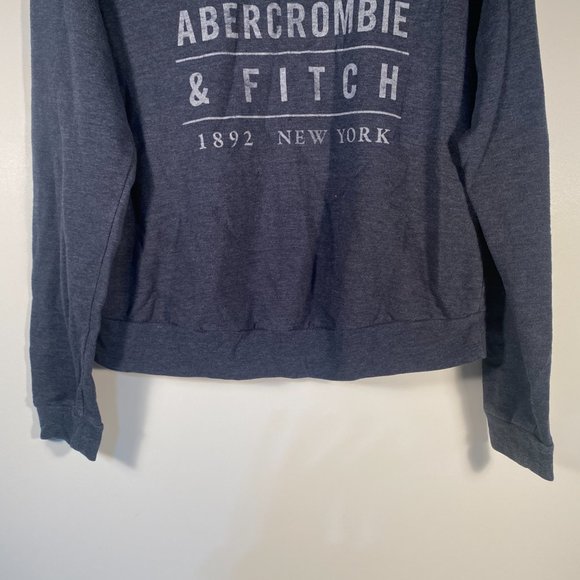Abercrombie & Fitch Pull Over Logo Long Sleeve Casual Shirt Women Size L - Picture 3 of 7